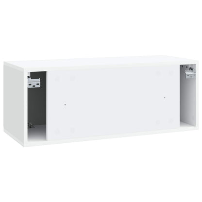 Wall-Mounted TV Cabinet 78.5 x 31 x 30 cm White Engineered Wood