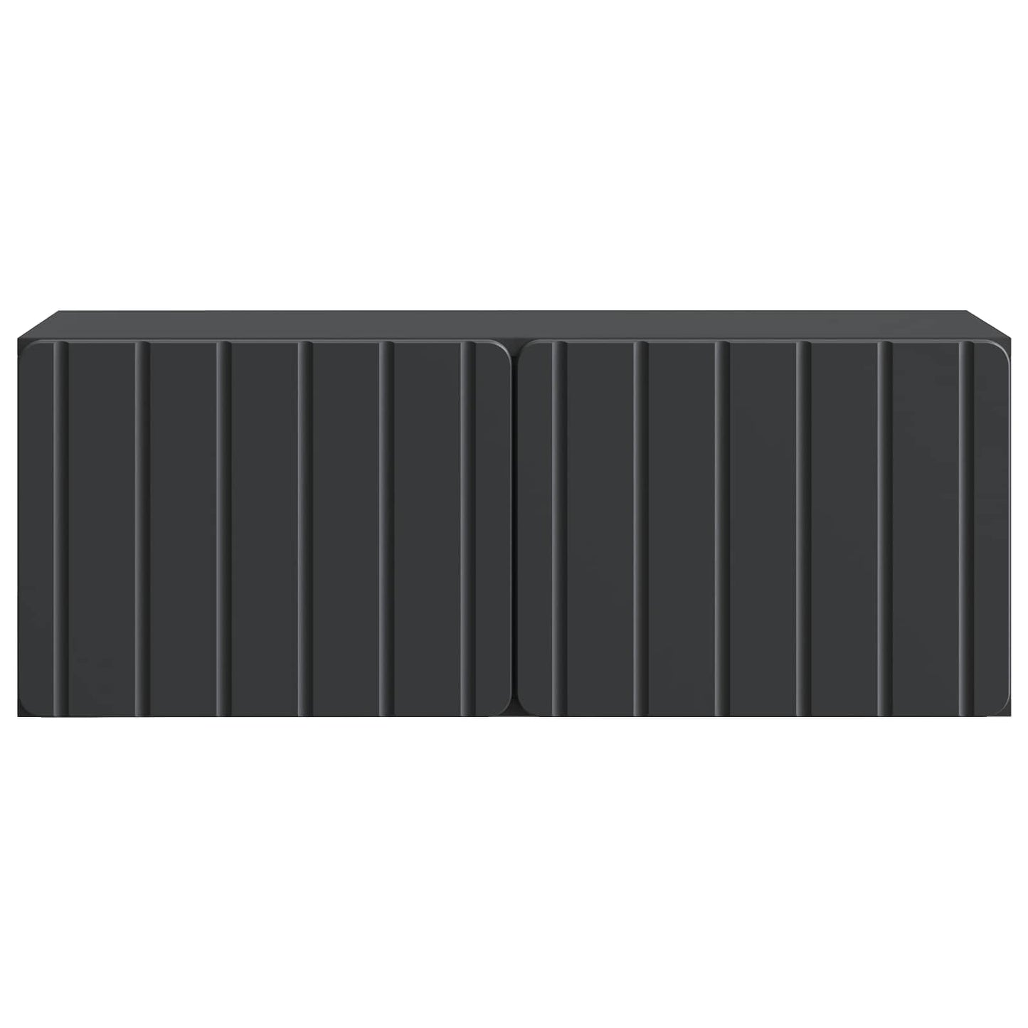 Wall-Mounted TV Cabinet 78.5 x 31 x 30 cm Black Engineered Wood