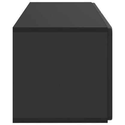Wall-Mounted TV Cabinet 78.5 x 31 x 30 cm Black Engineered Wood