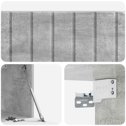 Wall-Mounted TV Cabinet 78.5 x 31 x 30 cm Concrete Grey