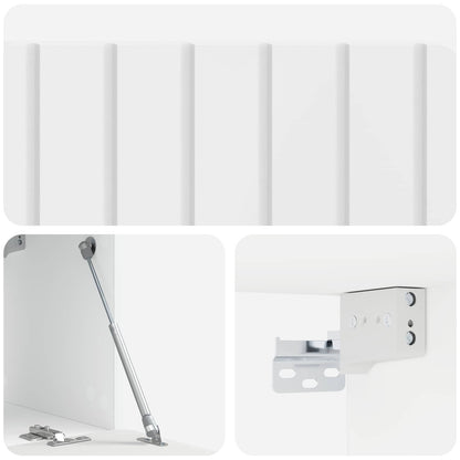 Wall-Mounted TV Cabinet 78.5 x 31 x 30 cm High Gloss White