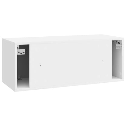 Wall-Mounted TV Cabinet 78.5 x 31 x 30 cm High Gloss White