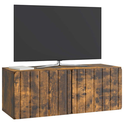 Wall-Mounted TV Cabinet 78.5 x 31 x 30 cm Smoked Oak