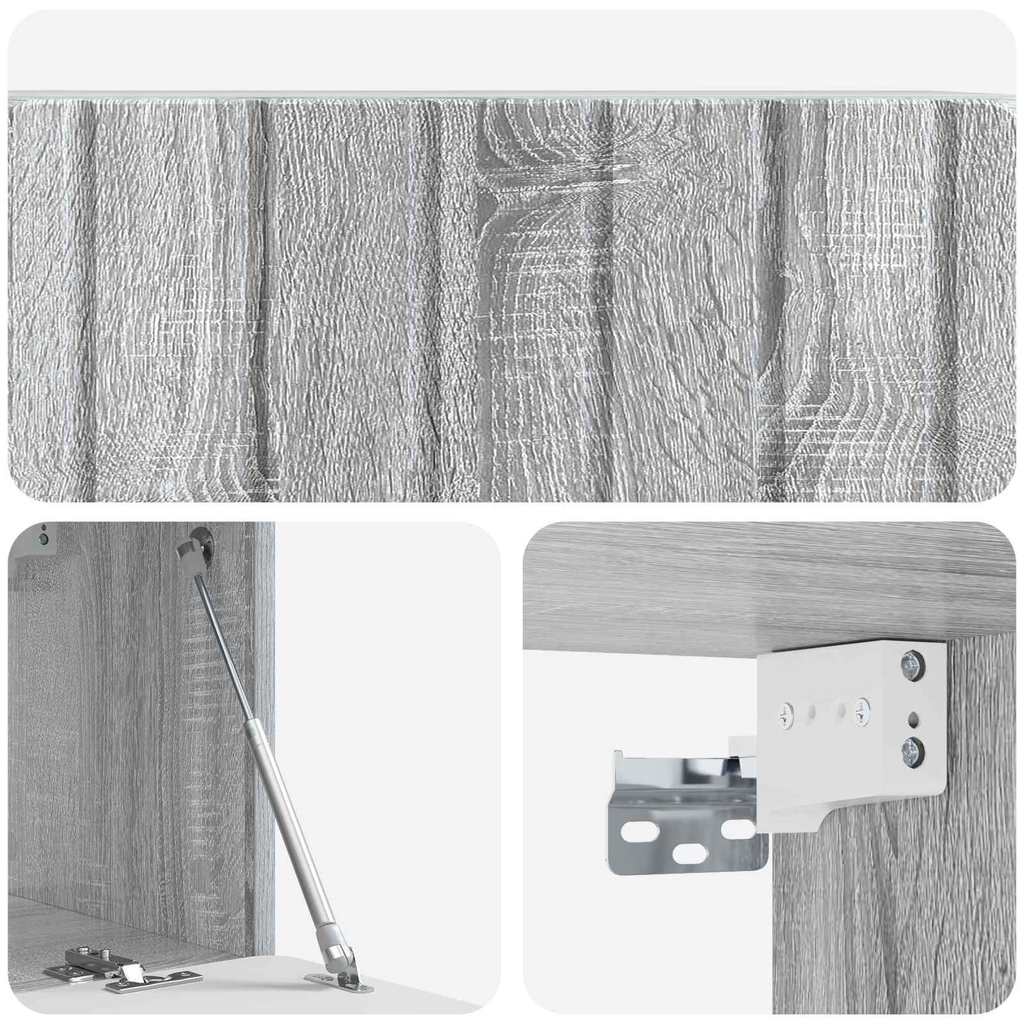 Wall-Mounted TV Cabinet 78.5 x 31 x 30 cm Grey Sonoma