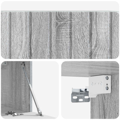 Wall-Mounted TV Cabinet 78.5 x 31 x 30 cm Grey Sonoma