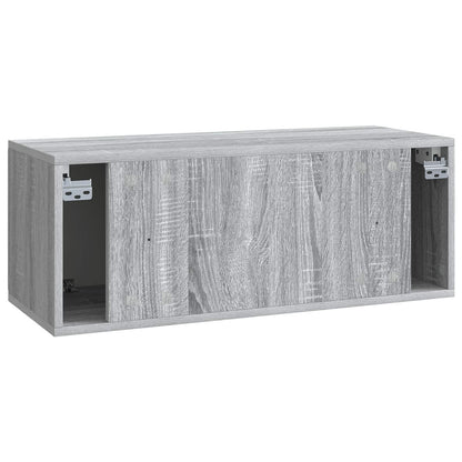Wall-Mounted TV Cabinet 78.5 x 31 x 30 cm Grey Sonoma
