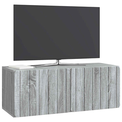 Wall-Mounted TV Cabinet 78.5 x 31 x 30 cm Grey Sonoma