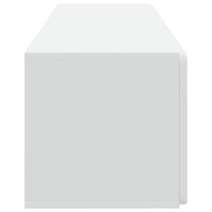 Wall-Mounted TV Cabinet 98 x 31 x 30 cm White Engineered Wood