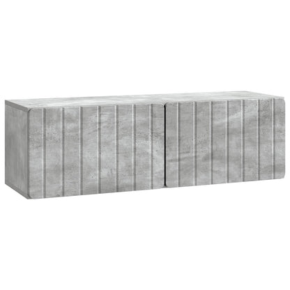 Wall-Mounted TV Cabinet 98 x 31 x 30 cm Concrete Grey