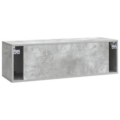 Wall-Mounted TV Cabinet 98 x 31 x 30 cm Concrete Grey