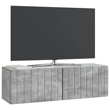 Wall-Mounted TV Cabinet 98 x 31 x 30 cm Concrete Grey
