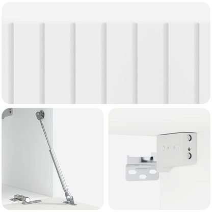 Wall-Mounted TV Cabinet 98 x 31 x 30 cm High Gloss White