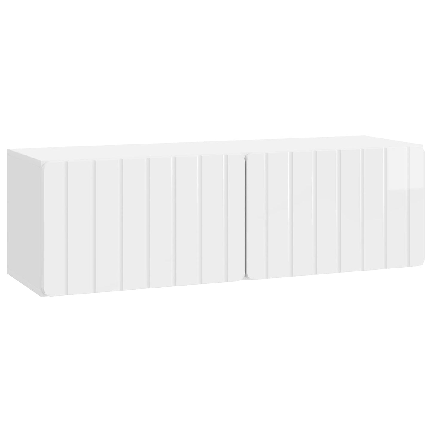 Wall-Mounted TV Cabinet 98 x 31 x 30 cm High Gloss White