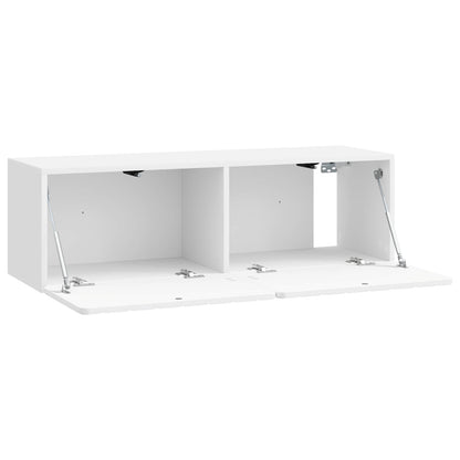 Wall-Mounted TV Cabinet 98 x 31 x 30 cm High Gloss White