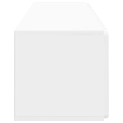 Wall-Mounted TV Cabinet 98 x 31 x 30 cm High Gloss White