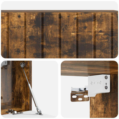 Wall-Mounted TV Cabinet 98 x 31 x 30 cm Smoked Oak