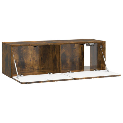 Wall-Mounted TV Cabinet 98 x 31 x 30 cm Smoked Oak