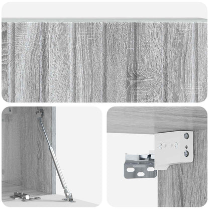 Wall-Mounted TV Cabinet 98 x 31 x 30 cm Grey Sonoma