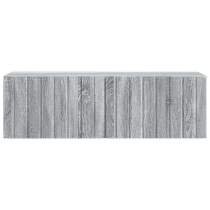 Wall-Mounted TV Cabinet 98 x 31 x 30 cm Grey Sonoma