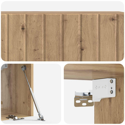 Wall-Mounted TV Cabinet 98 x 31 x 30 cm Artisan Oak