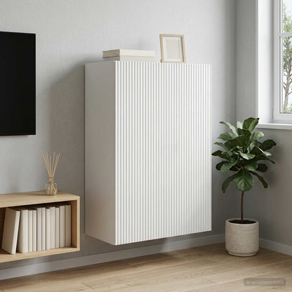 Wall-Mounted Cabinet 66 x 34.5 x 90 cm Engineered Wood White