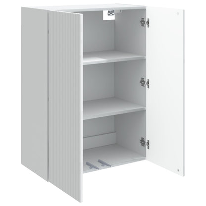 Wall-Mounted Cabinet White 66 x 34.5 x 90 cm Engineered Wood