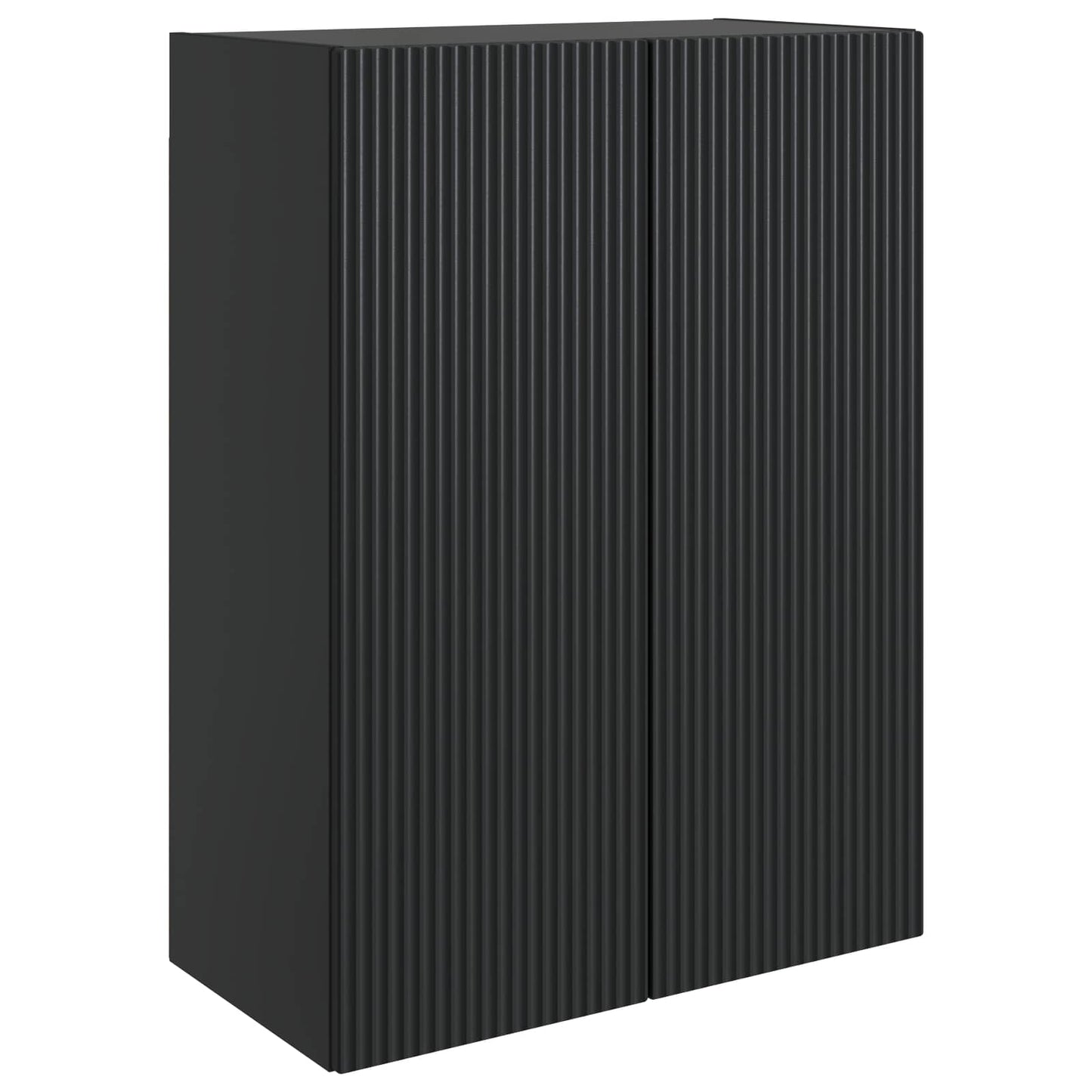 Wall-Mounted Cabinet Black 66 x 34.5 x 90 cm Engineered Wood