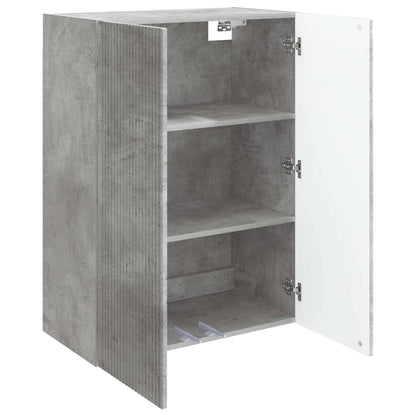 Wall-Mounted Cabinet Concrete Grey 66 x 34.5 x 90 cm