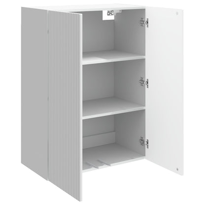 Wall-Mounted Cabinet High Gloss White 66 x 34.5 x 90 cm