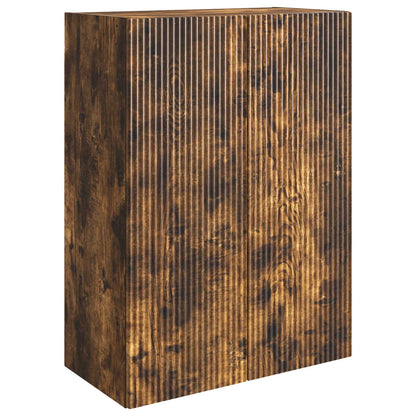 Wall-Mounted Cabinet Smoked Oak 66 x 34.5 x 90 cm