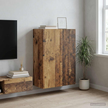 Wall-Mounted Cabinet 66 x 34.5 x 90 cm Engineered Wood Old Wood