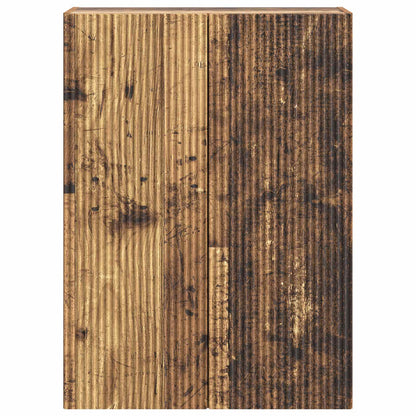 Wall-Mounted Cabinet Old Wood 66 x 34.5 x 90 cm Engineered Wood