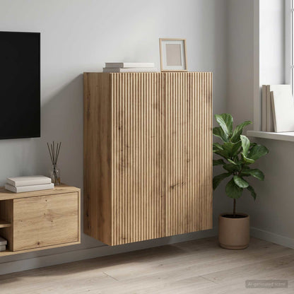 Wall-Mounted Cabinet 66 x 34.5 x 90 cm Engineered Wood
