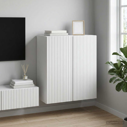 Wall-Mounted Cabinet 59 x 31 x 60 cm Engineered Wood White