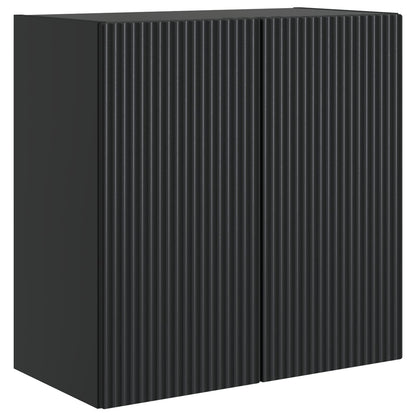 Wall-Mounted Cabinet Black 59 x 31 x 60 cm Engineered Wood