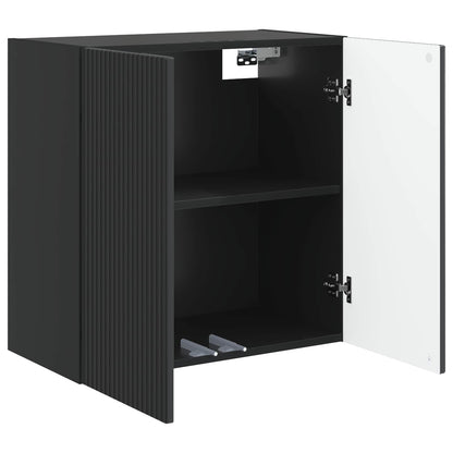 Wall-Mounted Cabinet Black 59 x 31 x 60 cm Engineered Wood