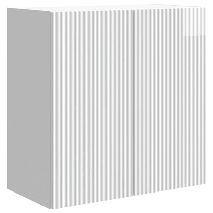 Wall-Mounted Cabinet High Gloss White 59 x 31 x 60 cm