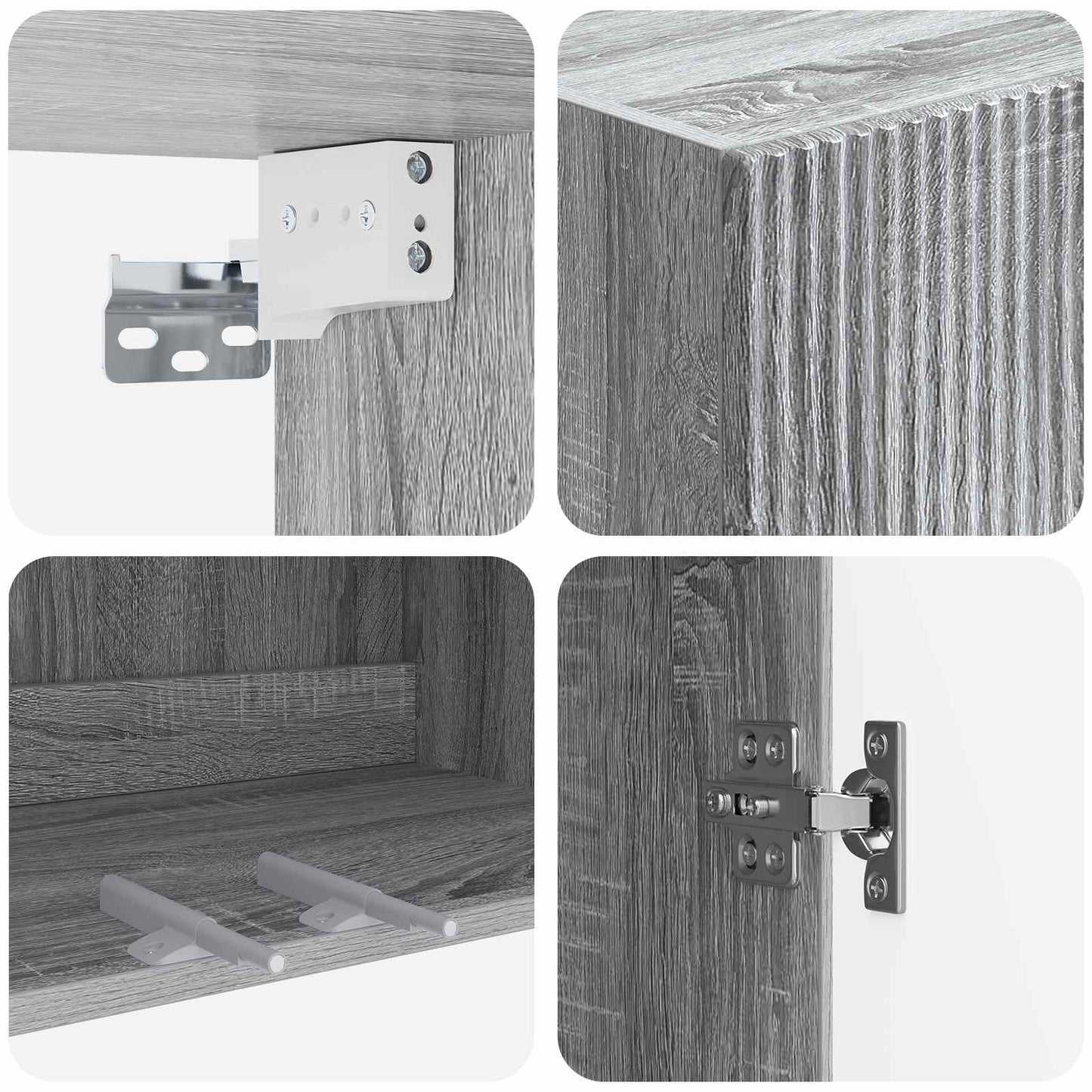 Wall-Mounted Cabinet 59 x 31 x 60 cm Engineered Wood