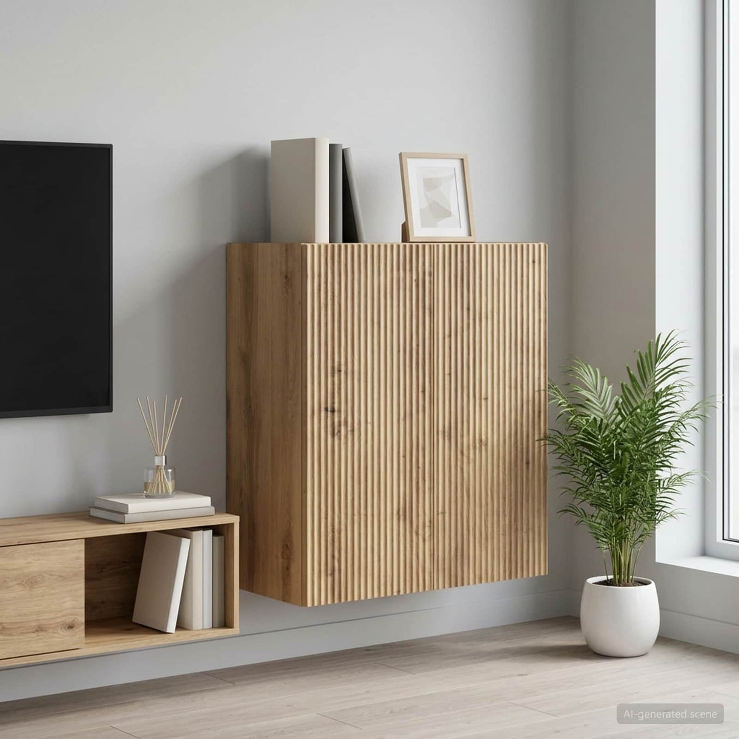 Wall-Mounted Cabinet 59 x 31 x 60 cm Engineered Wood