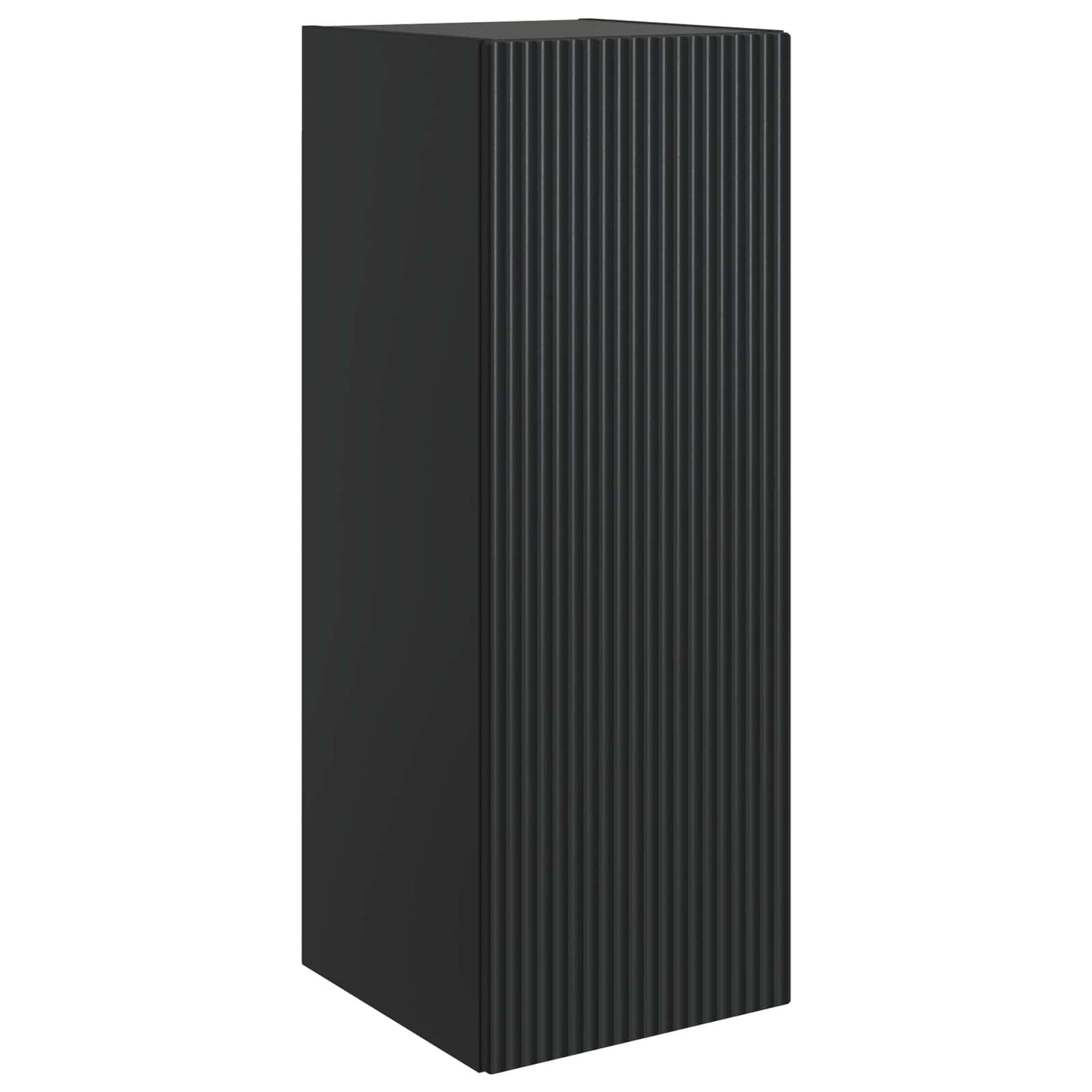 Wall-Mounted Cabinet Black 33 x 34.5 x 90 cm Engineered Wood