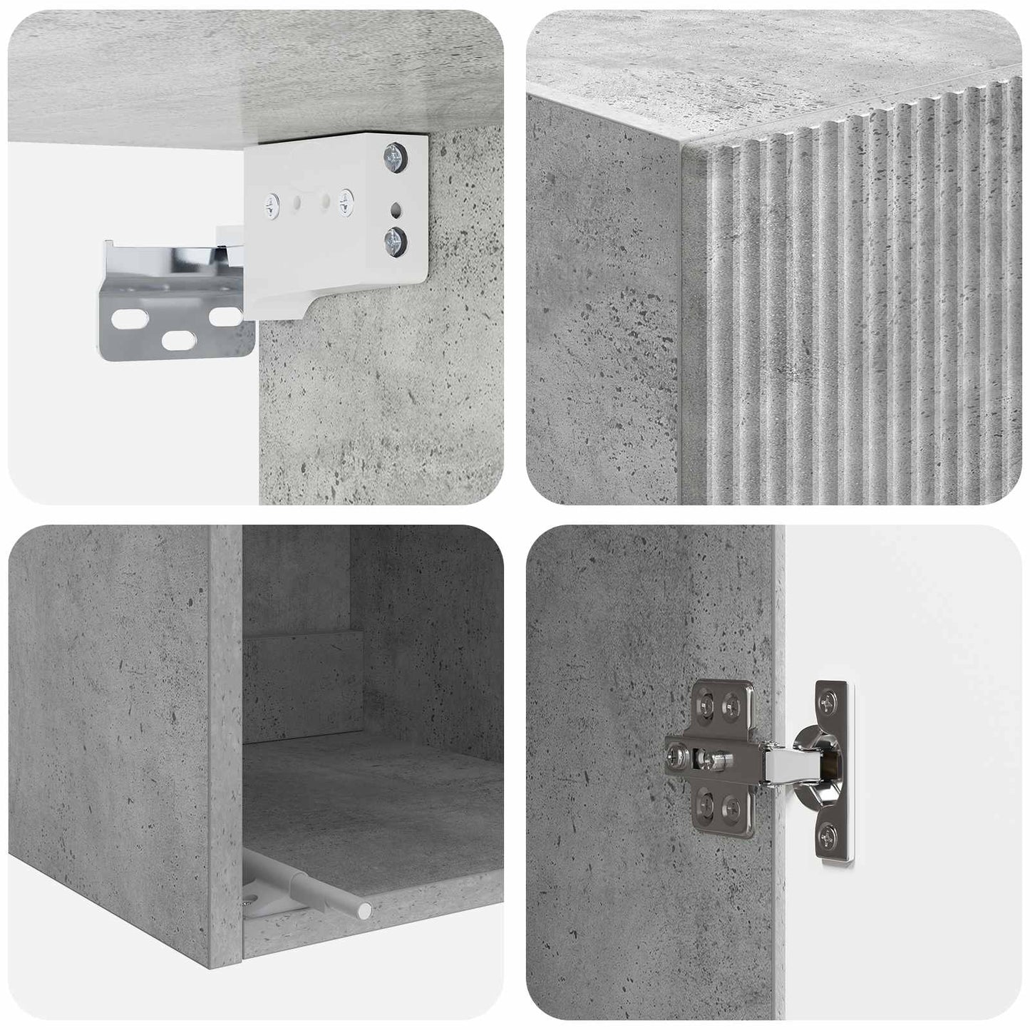 Wall-Mounted Cabinet 33 x 34.5 x 90 cm Engineered Wood