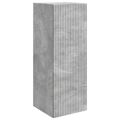 Wall-Mounted Cabinet Concrete Grey 33 x 34.5 x 90 cm