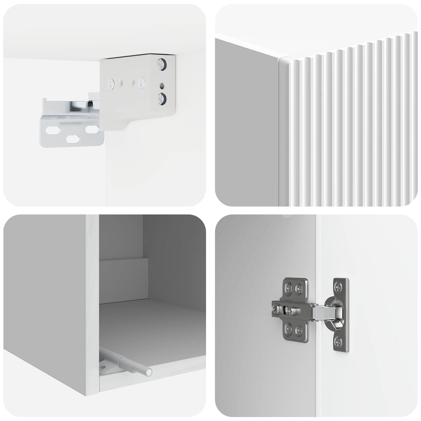 Wall-Mounted Cabinet 33 x 34.5 x 90 cm Engineered Wood