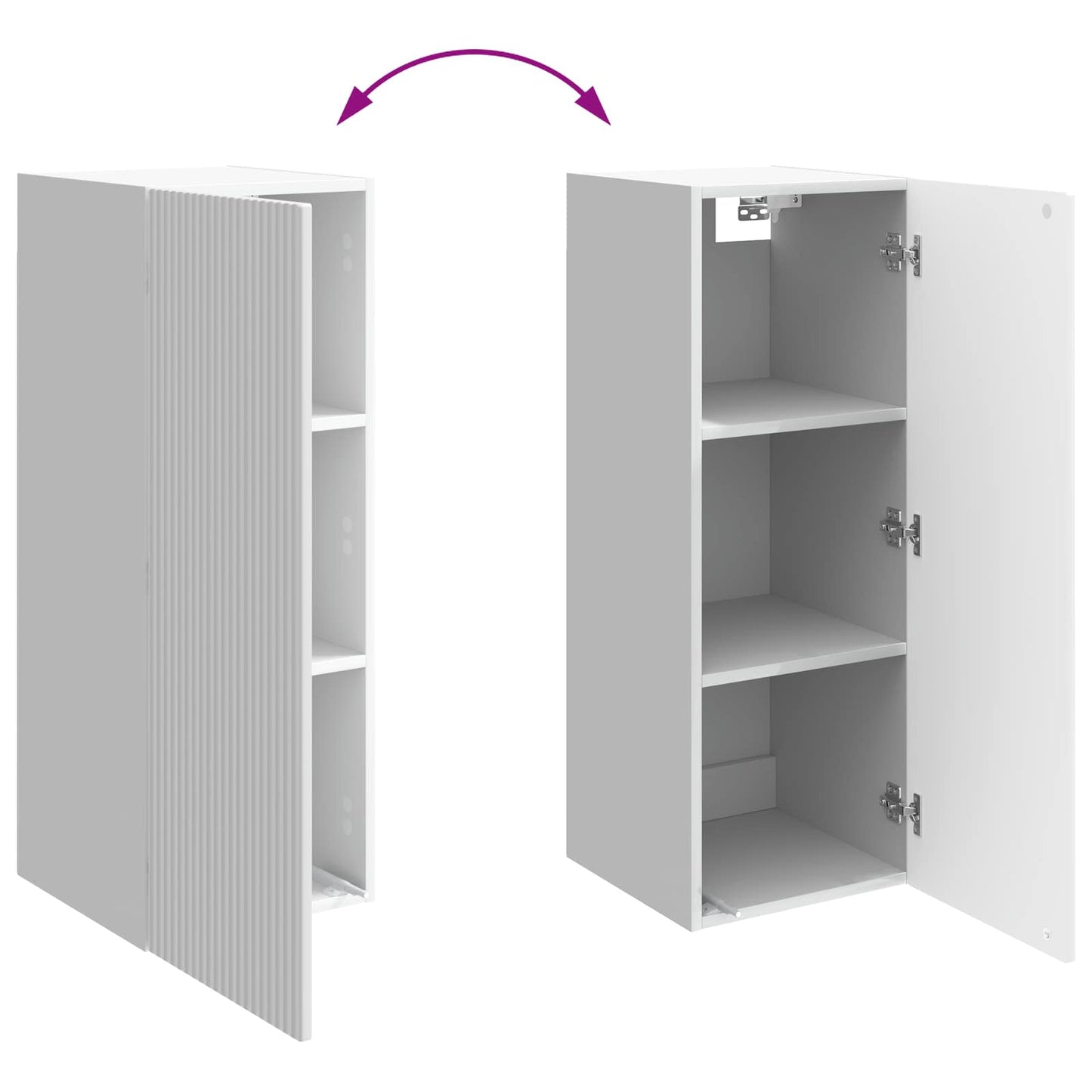 Wall-Mounted Cabinet 33 x 34.5 x 90 cm Engineered Wood
