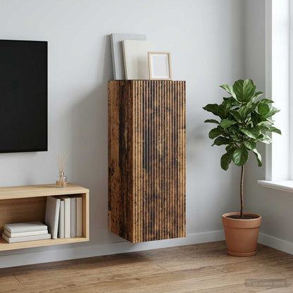 Wall-Mounted Cabinet 33 x 34.5 x 90 cm Engineered Wood Old Wood