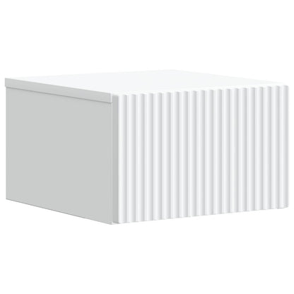Wall-Mounted Bedside Cabinet White 33 x 34.5 x 20 cm