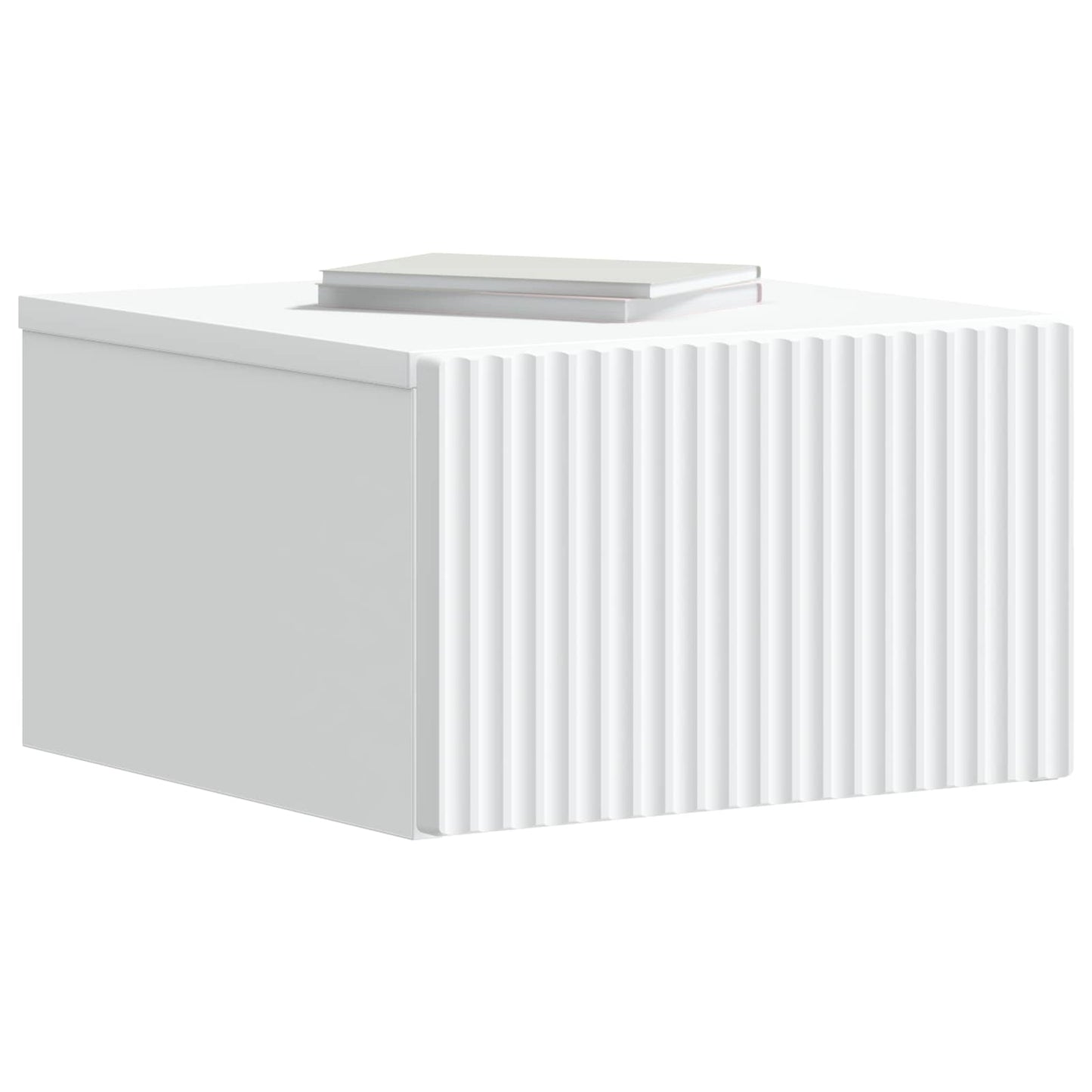 Wall-Mounted Bedside Cabinet White 33 x 34.5 x 20 cm