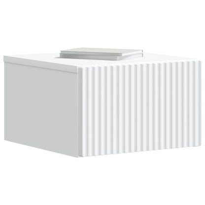 Wall-Mounted Bedside Cabinet White 33 x 34.5 x 20 cm