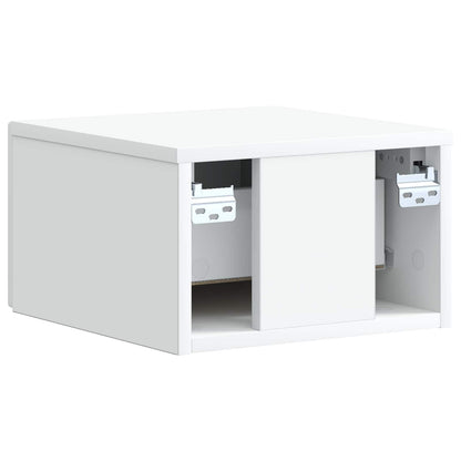 Wall-Mounted Bedside Cabinet 2 pcs White 33 x 34.5 x 20 cm