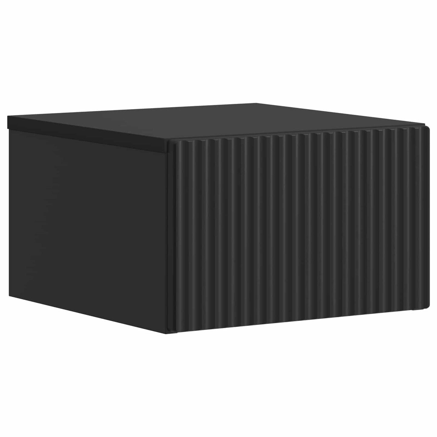 Wall-Mounted Bedside Cabinet 2 pcs Black 33 x 34.5 x 20 cm